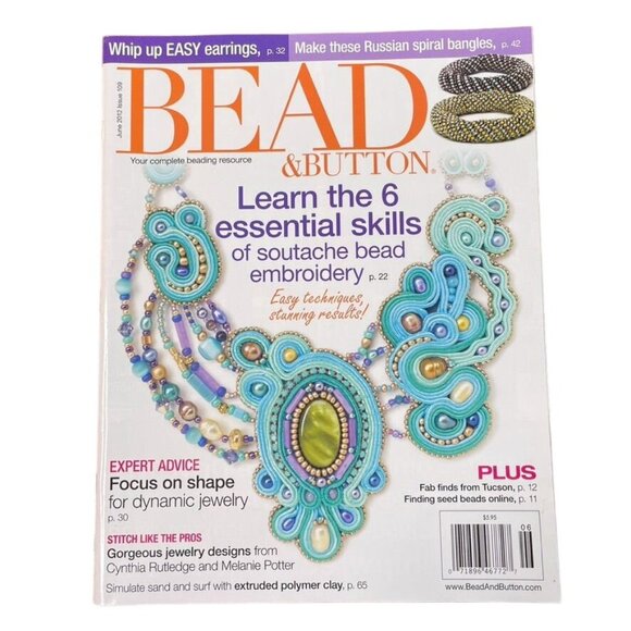 Bead & Button Magazine Jewelry Crafting Book u June 2012 Issue 109 - Picture 1 of 8